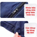 Khóa và cúc áo chắc chắn